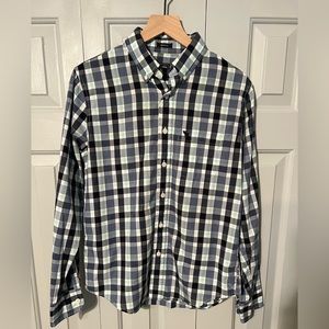 Abercrombie & Fitch Plaid Poplin Button-Down size Small in Muscle Fit